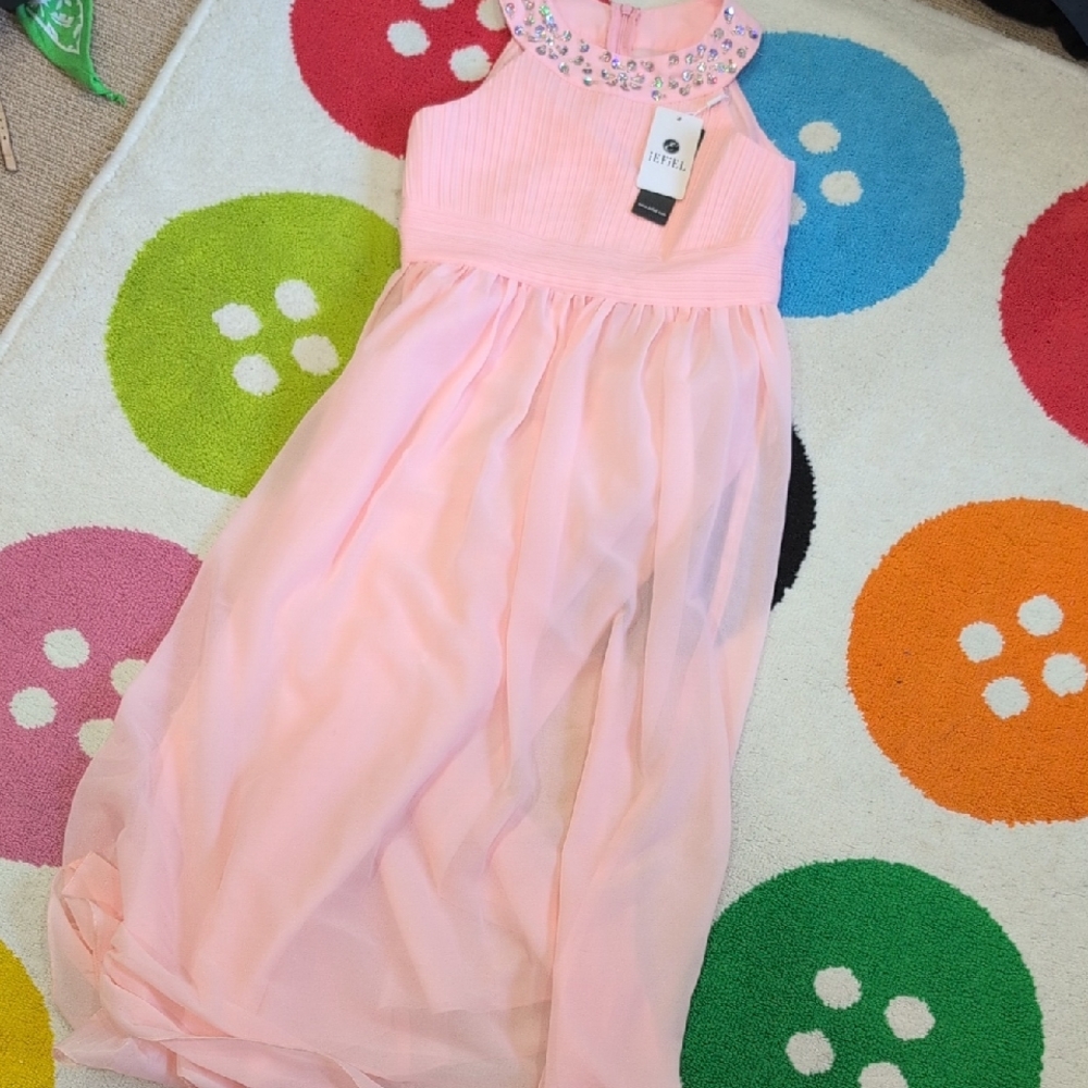 Pink Sleeveless Kids Dress